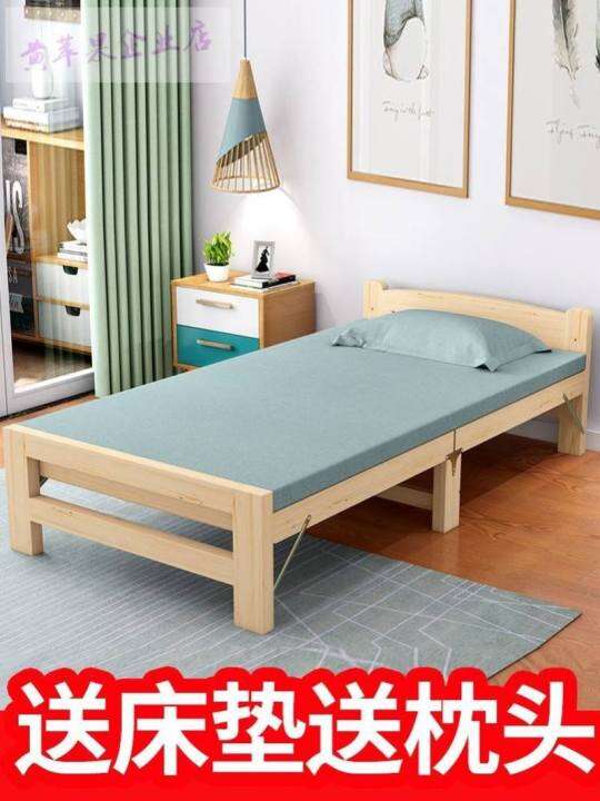 Children's Bed Single Bed Boy Can Store Solid Wood Splicing Bed More