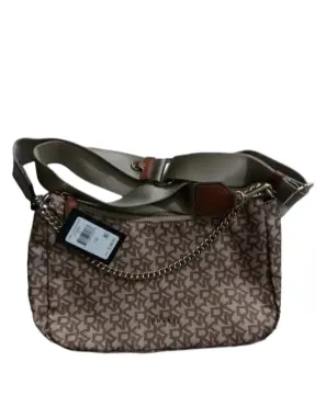 DKNY Cleo Graffiti Print Leather Shoulder Crossbody Bag Retail