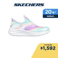 Skechers สเก็ตเชอร์ส รองเท้าเด็กผู้หญิง Girls Ultra Flex 3.0 Color Me Sleek Shoes - 303811L-WMLT Air-Cooled Memory Foam Bio-Dri, Machine Washable, Stretch Fit