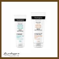 Neutrogena Deep Clean Acne Foaming Cleanser &amp; Soothing Foaming Cleanser 175g และ 100g นูโทรจีนา โฟมล้างหน้า