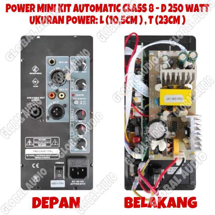 Power Kit Mini Tipe 8-D 250watt Original Mini Kit Class 8D Bagus Murah