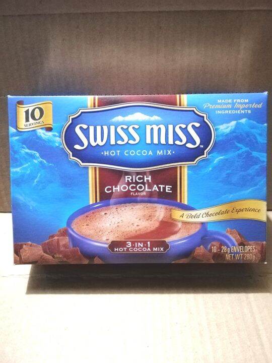 Swiss Miss Hot Cocoa Mix Rich Chocolate Flavor 280g 10 Envelopes Lazada Ph