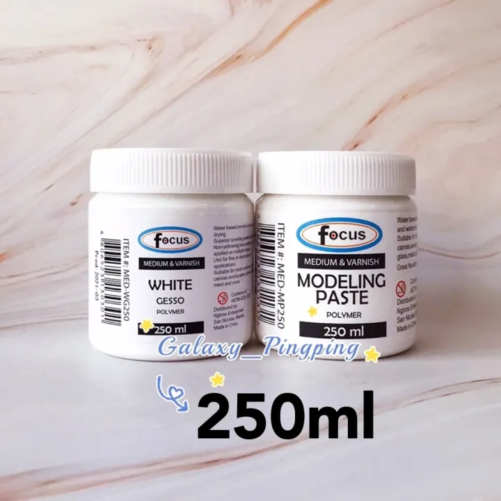 250ml Focus White Gesso OR Modeling Paste Lazada PH