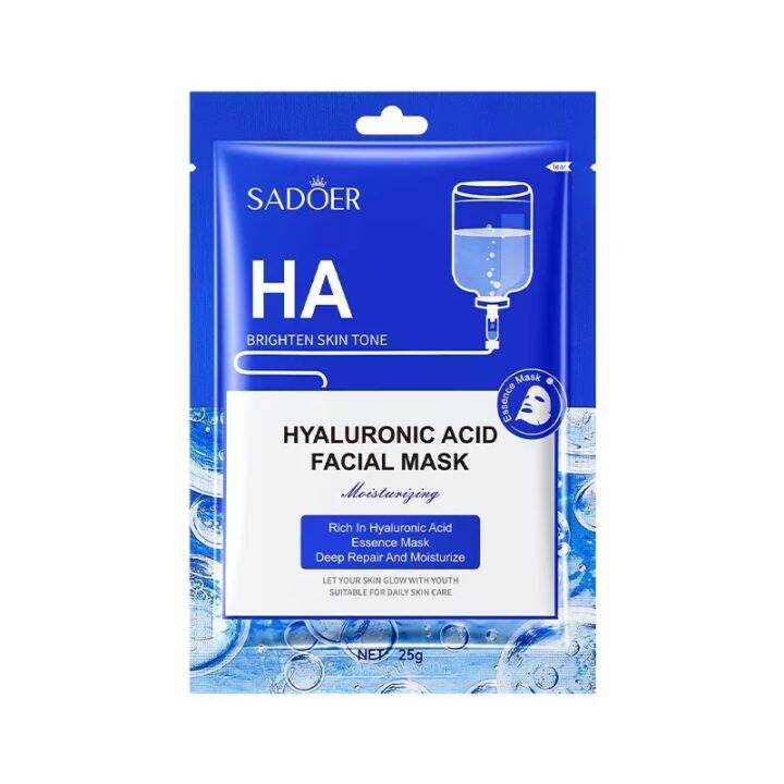 SADOER Hyaluronic Acid Facial Mask Lazada