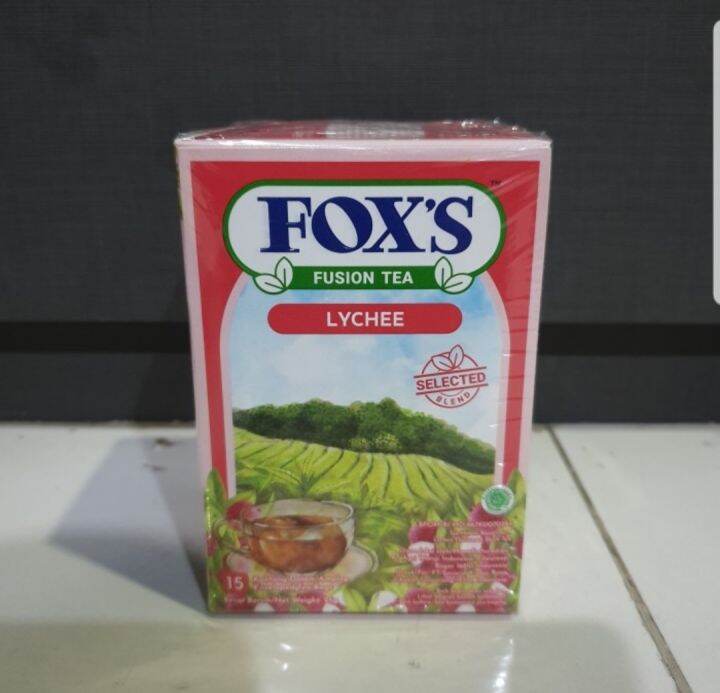 Foxs Fusion Tea Mixed Berries Teh Celup Rasa Buah lychee Isi 15 Kantong