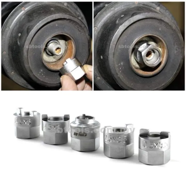 SB Tools Absorber Strut Nut Socket Set (5Pcs) Lazada