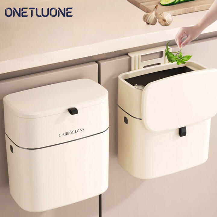 10L Wall Mounted Recycling bins Hanging Trash Bin For Kitchens