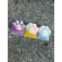 Resin Keycaps รูปเท้าแมว หินอ่อน/กาแลคซี่ (งานสั่งทำ) FREE Gift ทุกออเดอร์