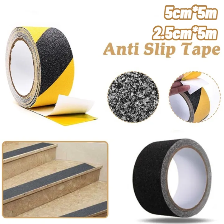 *5m/5cm*5m High Friction Anti Slip Tape Safety Waterproof Non Skid  Sticker For Stairs Outdoor/Indoor | Lazada PH