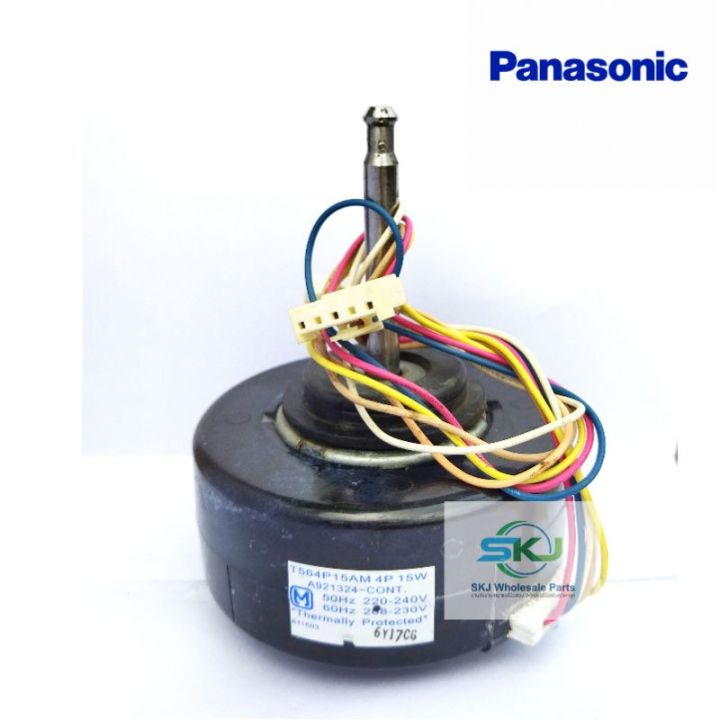 มอเตอร์พัดลมคอยล์เย็นแอร์พานาโซนิค-panasonic-t564p15am-a921324-ac-15w-อะไหล่แท้-อะไหล่ถอด