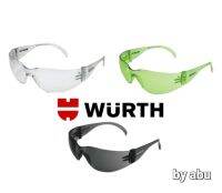 WURTH แว่นตานิรภัย AS/NZS1337 มาตรฐาน SAFETY GOGGLES สีใส,สีเหลือง,สีดำ เลือกสั่งได้