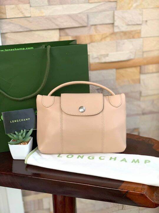 Longchamp Le Pliage Cuir Crossbody Bag Lazada.co.th