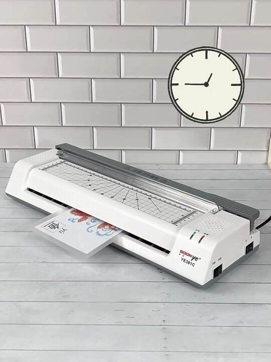 YE381 Laminator A3 / A4 เครื่องเคลือบบัตรมัลติฟังก์ชั่น 6in1 Photo