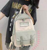 กระเป๋าเป้? DIFA BAG ขนาด 15x13 นิ้ว สีพาสเทล 5 สี น่ารักๆ ? กันน้ำได้