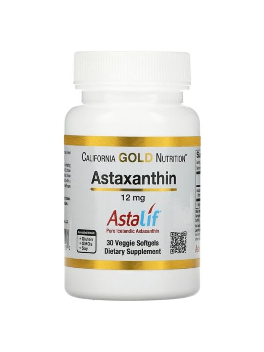 California Gold Nutrition Astaxanthin Astalif Pure Icelandic 12 Mg 30 Veggie Softgels Lazada Ph 