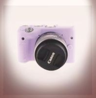 CAMERA CASE SILICONE CANON M10 PURPLE เคสกันกระเเทกกล้อง (1213)