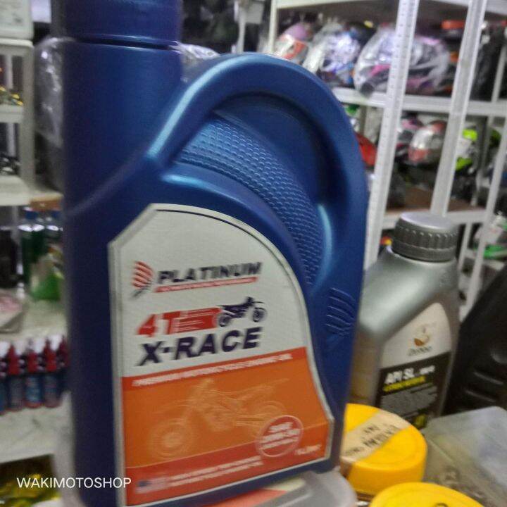 Oil Platinum Oil 4T Motorcycle 1liter X RACE premium Motorcycle engine