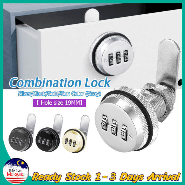 20mm 3 Digit Combination Lock Mechanical Locks Alloy Number Combination