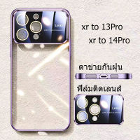 ?ส่งจากไท?หน้าต่างบานใหญ่ แฟชั่น เคส for iphone XR body 14Pro 13Pro เคสไอโฟน Xr บอดี้ 13Pro 14 pro case ฟิล์มติดเลนส์