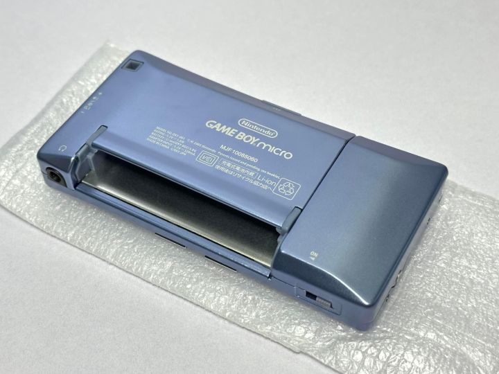 เครื่อง-game-boy-micro-nintendo-blue-เล่นตลับ-gba