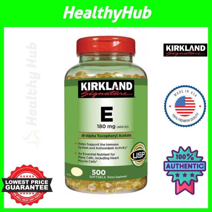 Kirkland Signature Vitamin E 400 I.U Softgels Lazada PH