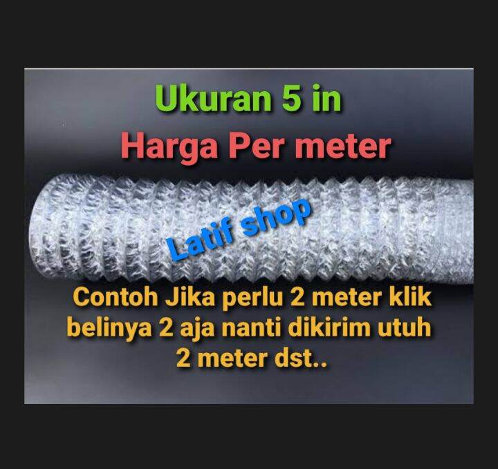 flexible cerobong 5 in .flexible pembuangan cookerhood / flexible ducting .flexible exhaust