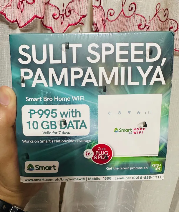 Pldt Smart Home Prepaid Wifi Free 10gb Data White Modem Pldt Cat 4