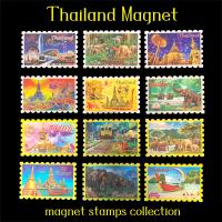 magnet thailand magnet3D แม่เหล็กติดตู้เย็น ประเทศไทย ทำรูปแบบสแตมป์ มีให้เลือก 12 แบบ ขนาด 5x7.7x0.3 เซนติเมตร งานเกรดดี ของฝากจากประเทศไทย