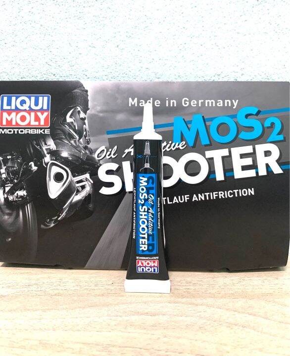 liqui-moly-หัวเชื้อน้ำมันเครื่องสารเคลือบเครื่องยนต์มอเตอร์ไซต์-mos2-shooter-oil-1ชิ้น