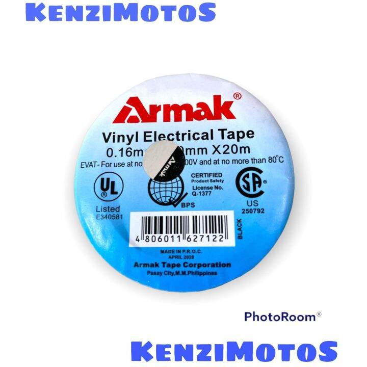 Vinyl Electric Tape Armak Brand 0.16mmx19mmx16m Lazada PH