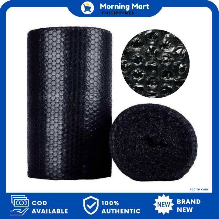 Super Black Bubble Wrap Full Roll 20" x100meters Lazada PH