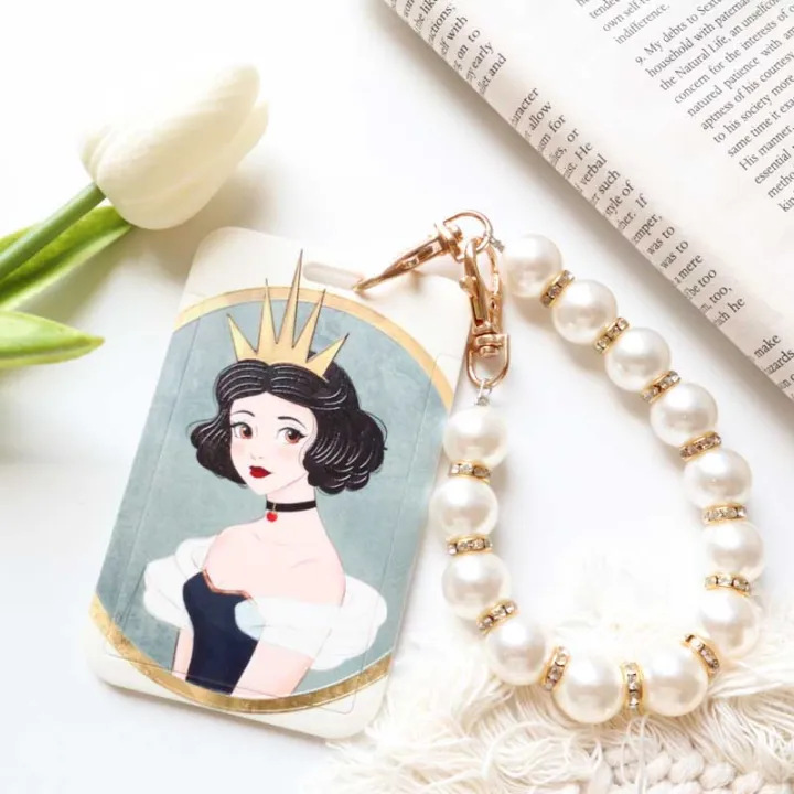 Snowyprincess Mermaid Girlish Ins Bus Card Meal Card Student Cute Subway Card Holder Keychain
