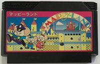 ตลับเกมมือสอง famicom (nes)แท้จากญี่ปุ่น เกม Mappy-Land (マッピーランド, Mappī Rando) เกมน่ารัก สนุกมาก น่าเล่น น่าสะสม