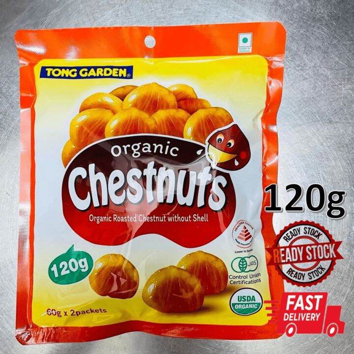 TONG GARDEN Organic Roasted Chestnut Without Shell / (60g x 2packets