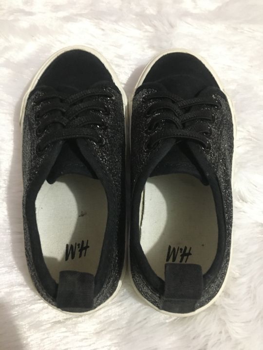 รองเท้าเด็ก-h-amp-m-size-14-5-สีดำกากเพชร