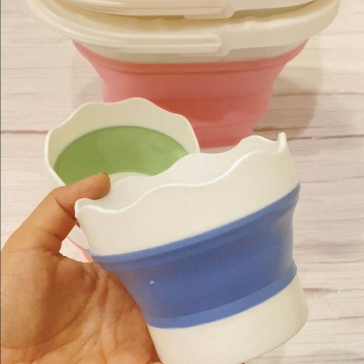 🇲🇾 Silicon Foldable Brush Cleaner Washing Bucket 12 Types Painting
