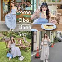 (พร้อมส่ง) Obo linen set ชุดเซ็ตผ้าลินิน งานตัดของร้าน✂️