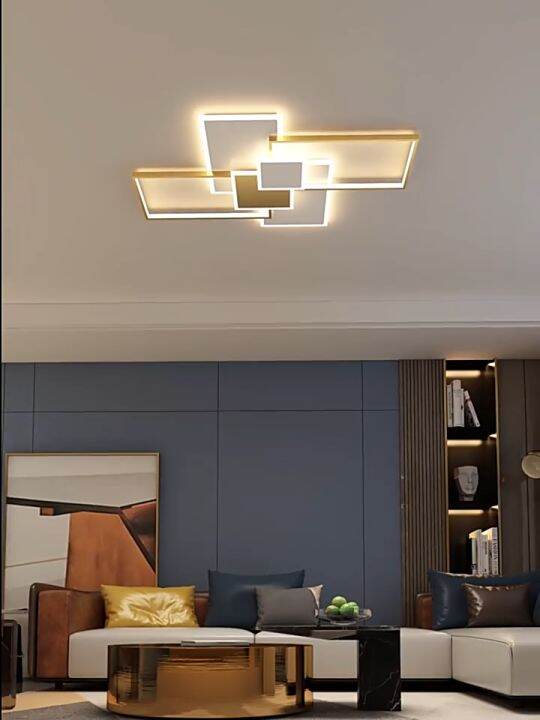 Modern Design LED Ceiling Light 3Colors Dimming/ Remote Control Living