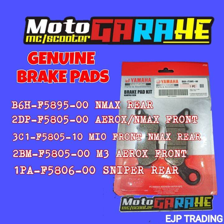 ORIGINAL BRAKE PADS FOR YAMAHA Lazada PH