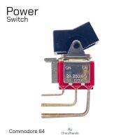 Power Switch สวิตช์โยก Rocker Switch DPDT 5A (AC/DC) COMMODORE 64, C128D/DCR, VC20, 1541-II, 1581, C64