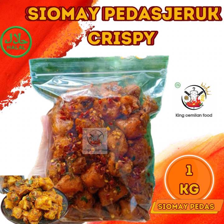 Siomay Mini Kering 1 Kg Pedas Daun Jeruk Siomay Mini Gurih Camilan