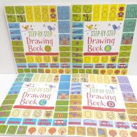 usborne step by step drawing book สมุดหัดวาดรูปแบบเริ่มต้น  เซต 4 เล่ม