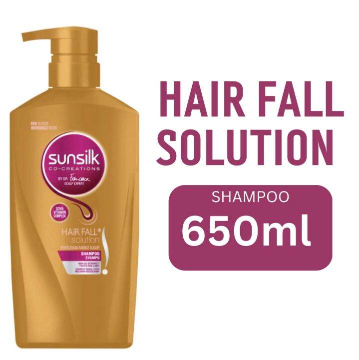 Sunsilk Hair Fall Solution Shampoo (Gold) 650ml Lazada