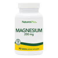 NaturesPlus Magnesium Amino Acid Chelate - 200 mg, 90 Vegetarian Tablets - Bone Support Supplement, Promotes Healthy &amp; Strong Teeth - Gluten-Free - 90 Servings