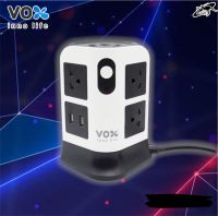 ปลั๊กไฟทาวเวอร์ VOX 7/11ช่อง 2สวิตซ์ 2USB ยาว 3เมตร