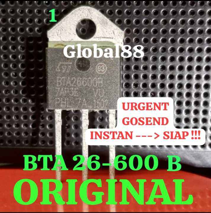 Transistor BTA26 BTA-26 ASLI - Ori 600B TRIAC 26a 600 ST PHIL 6008 PHL ...