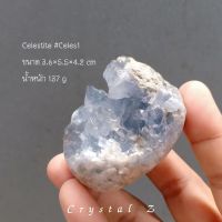 Celestite เซเลสไทต์ #celes1 น้ำหนัก 137 กรัม
ผลึก หินดิบ cluster ผลึกหิน สีฟ้า