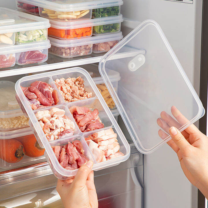 Refrigerator Frozen Meat Compartment Box Frozen Food Grade Storage Box