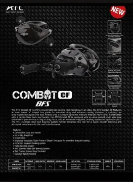 ATC Combat PLUS V2 200 Baitcast Right Handed Fishing Reel