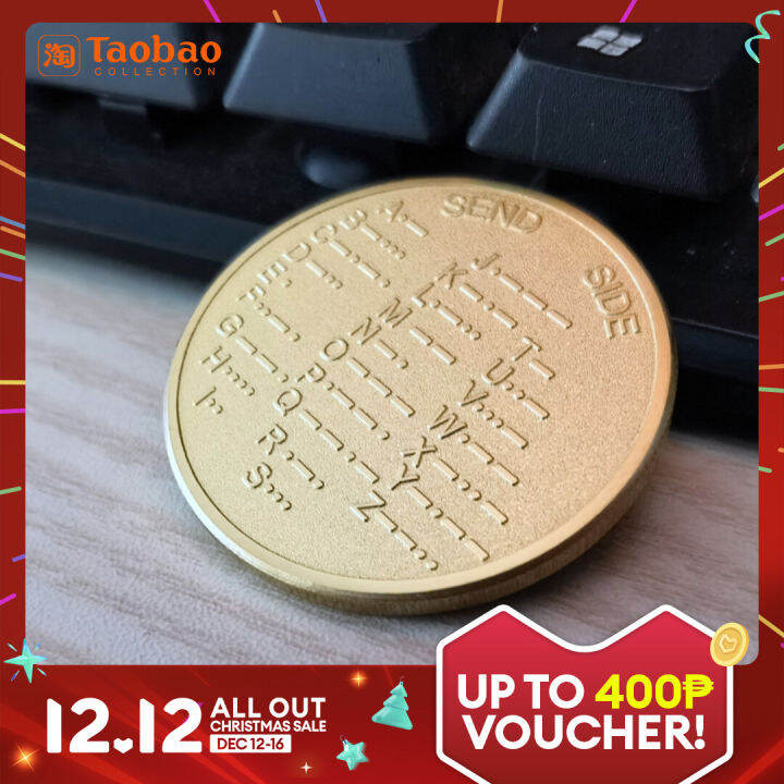 CW Morse Code Commemorative CW Training Coin Morse Code